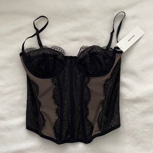 Urban Outfitters Modern Love Out from Under Corset in BLACK, size MEDIUM.